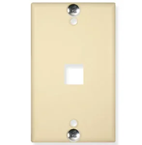 Cablesys ICC-IC107FFWIV Wall Plate, Phone, Flush, 1-port,