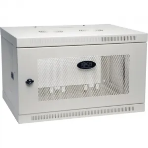 Tripp SRW6UW , 6u Wall Mount Standard Depth Rack Enclosure Cabinet, Wh