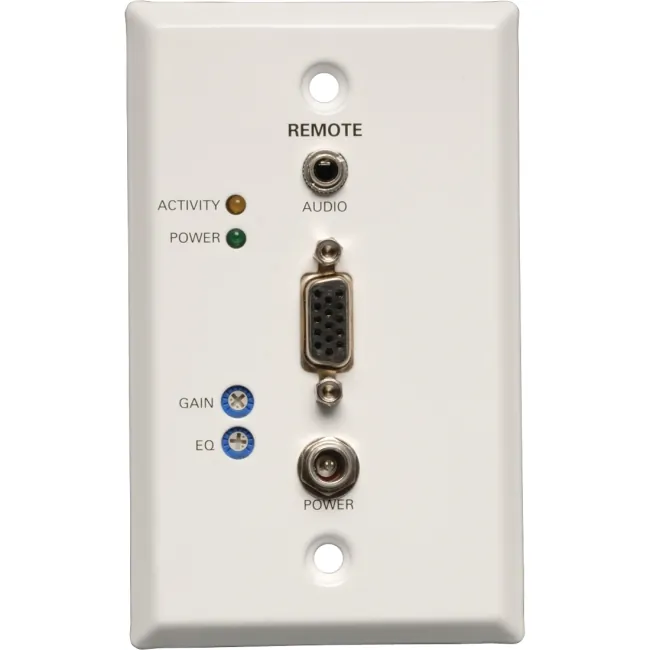 Tripp B132-100A-WP-1 , Vga With Audio Over Cat5cat6 Extender Wallplate