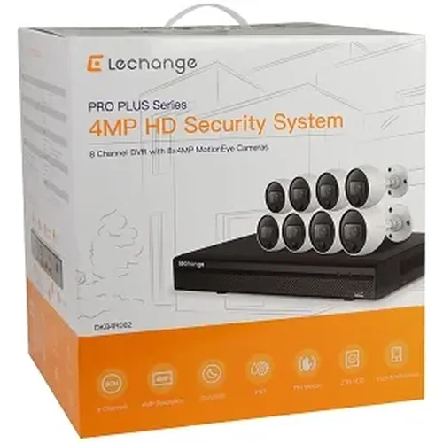 Lechange DK84R082 8-Channel 2TB Network DVR Security System
