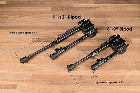 Battery 110140 Caldwell Pic Rail Xla 6 Inch9 Inch Fixed Black Bipod