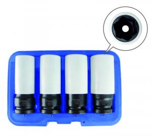 Astro 7404 Flank Bite Damaged Lug Nut Socket Set With Spinning Protect