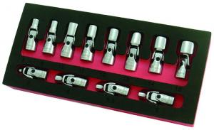 Astro 7412 14inch Drive Flex Socket Set 6 Point  Metric 12piece