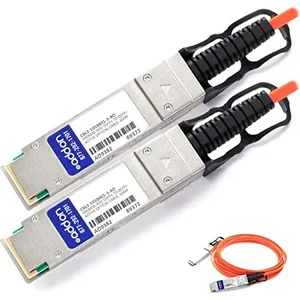 Addon 40GBASE-AOC QSFP+ Direct Attach Cable - 100m (TAA