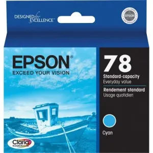 Original Epson T078220 Claria Ink Cartridge - Inkjet - Cyan - 1 Each