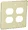 16203 | C2g Wiremold Two-Gang Cover for Two Duplex