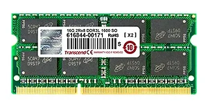 Transcend 16GB DDR3L 1600MHz SO-DIMM Laptop Memory Module