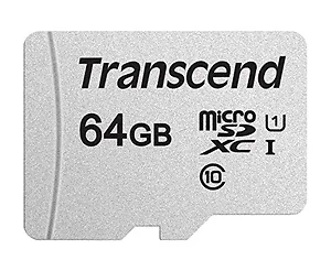 TS64GUSD300S | Transcend 64GB UHS-I U1 MicroSD Card - Fast