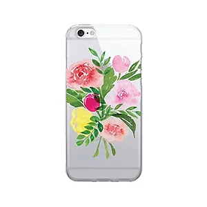 IP6V1CLRART0136 | Centon Green Bouquet Clear Phone Case for