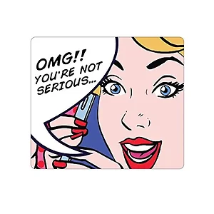 OP-MPV1WM-POP-01 | Centon OTM Lady Luc White Mouse Pad with