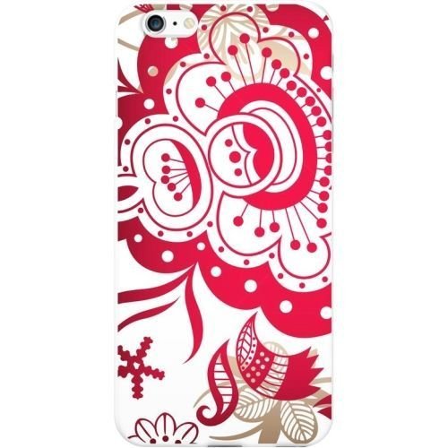 Centon IP6V1WG-RED-01 Otm Pop Prints White Phone Case, Phone B