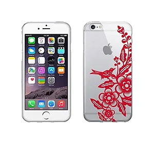 IP6V1CLR-RED-02 | Centon OTM Red Print Clear Phone Case