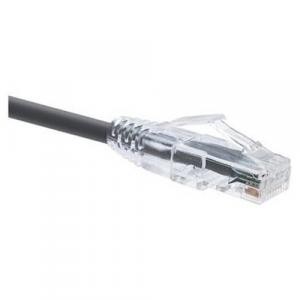 Unirise 10067 Clearfit Cat6 Patch Cable, Black, Snagless, 30ft