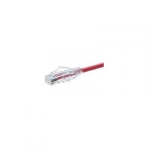 Unirise 10107 Clearfit Cat6 Patch Cable, Red, Snagless, 10ft