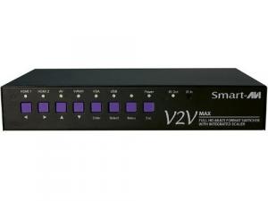 Smartavi V2V-MAX-S 6-port Hdmi Switcher, Scaler  Converter