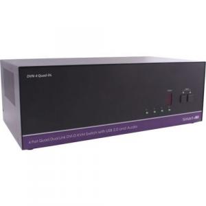 Smartavi DVN-4QUAD-DLS Dual-link, 4x4 Dvi-d, Usb 2.0, Audio Switch. In