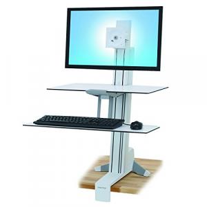 Ergotron 33-351-211 Workfit-s,single Hd With Worksurface+ (white).conv