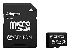 S1-MSDHC4-16GTAA | Centon TAA 16GB Micro SDHC Class 4 Flash