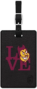 S1-CBT-ASU-02A | Centon Black Leather Love V1 Bag Tag