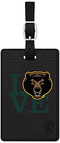 Centon S1-CBT-BAY-02A Black Leather Love V1 Bag Tag Baylor Uni