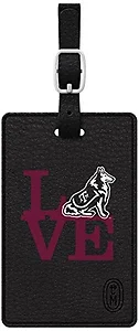 Centon Texas A&M Black Leather Love V1 Bag Tag