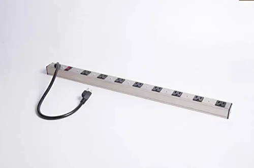 03197 | Inland Heavy-Duty Aluminum Power Strip with 8