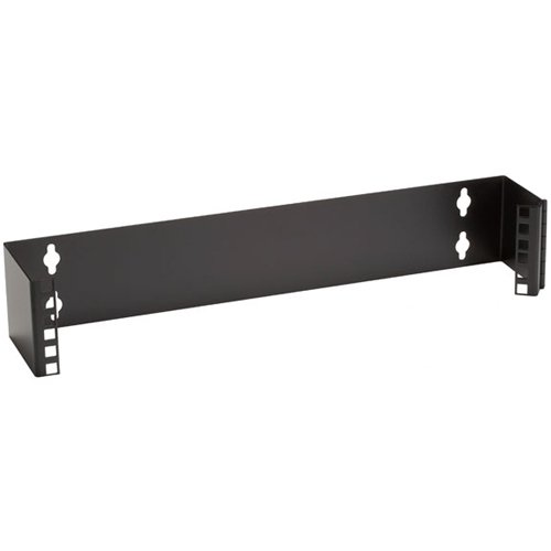 Black JPM049-R2 Wallmount Patch Panel Bracket, 19inw, M5