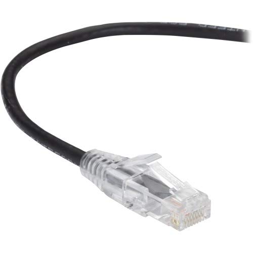 Black C6PC28-BK-20 Slim-net Cat6 250-mhz 28-awg Ethernet Patch Cable -