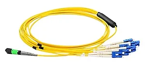 MP8LCSMR7M-AX | Axiom MPO Female to 4 LC Singlemode Fiber