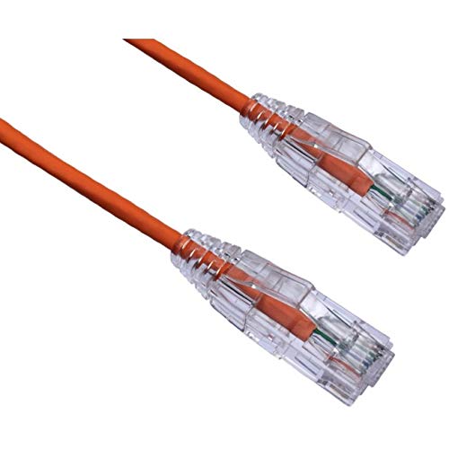 Axiom C6ABFSB-O80-AX 80ft Cat6a Bendnflex Ultra-thin Snagless Patch Ca