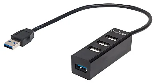 Manhattan 163828 Provides One Superspeed Usb 3.0 Port And Three Hi-spe