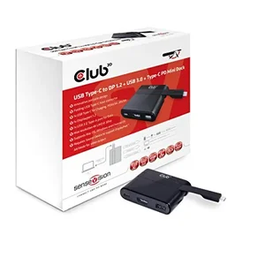 CSV-1537 | Club 3d USB Type-C to DisplayPort 1.2 & USB