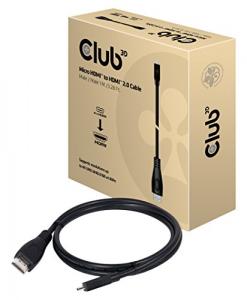 Club CAC-1351 Micro Hdmi_ Hdmi 2.0 Cable M_m 1m3.28ft