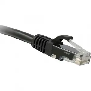 Enet C5E-BK-2-ENC Cat5e Black 2 Foot Patch Cable With Snagless Molded 