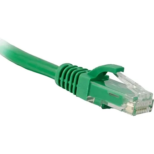 Enet C5E-GN-1-ENC Cat5e Green 1 Foot Patch Cable With Snagless Molded 