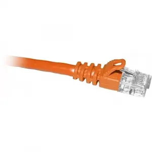 Enet C6-OR-1-ENC Cat6 Orange 1 Foot Patch Cable With Snagless Molded B