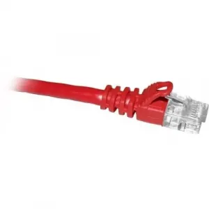 Enet C6-RD-1-ENC Cat6 Red 1 Foot Patch Cable With Snagless Molded Boot