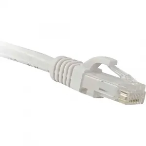 Enet C6-WH-30-ENC Cat6 White 30 Foot Patch Cable With Snagless Molded 