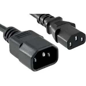 C13C14-5F-ENC | Enet C13 TO C14 5FT BLACK POWER EXTENSION