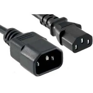 Enet C13C14-2F-ENC C13 To C14 2ft Black Power Extension Cord  Cable 25