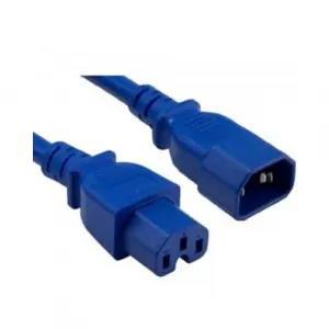 Enet C14C15-BL-10F-ENC C14 To C15 10ft Blue Pwr Extension Cord