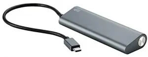 Monoprice 14908 Superspeed 4-port Usb-c Hub, Gray