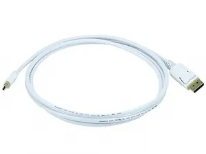 Monoprice 6007 6ft 32awg Mini Dp To Dp Cable - White