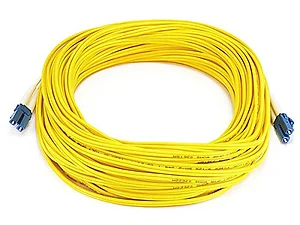 7629 | Monoprice LC Duplex Fiber Optic Cable - 25M Yellow