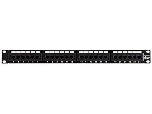 Monoprice 7255 19in 1 Utp Cat5e Patch Panel, 24 Ports