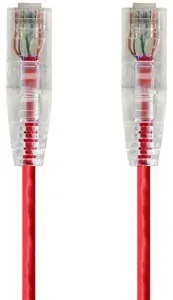 Monoprice 14814 Slimrun  Cat6 Utp Cable-7ft Red