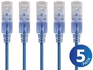 Monoprice 15138 Slimrun Cat6a Ethernet Patch Cable - Snagless Rj45, St