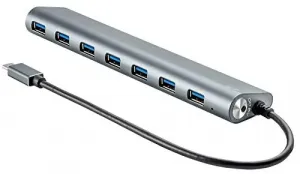 Monoprice 14909 Superspeed 7-port Usb-c Hub, Gray