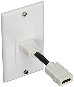 7330 | Monoprice 4-Inch HDMI Wall Plate with Four Ports