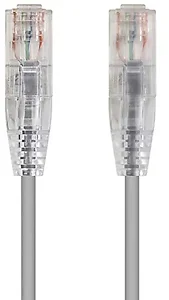 13539 | Monoprice SlimRun CAT6 Ethernet Cable - 7FT Gray